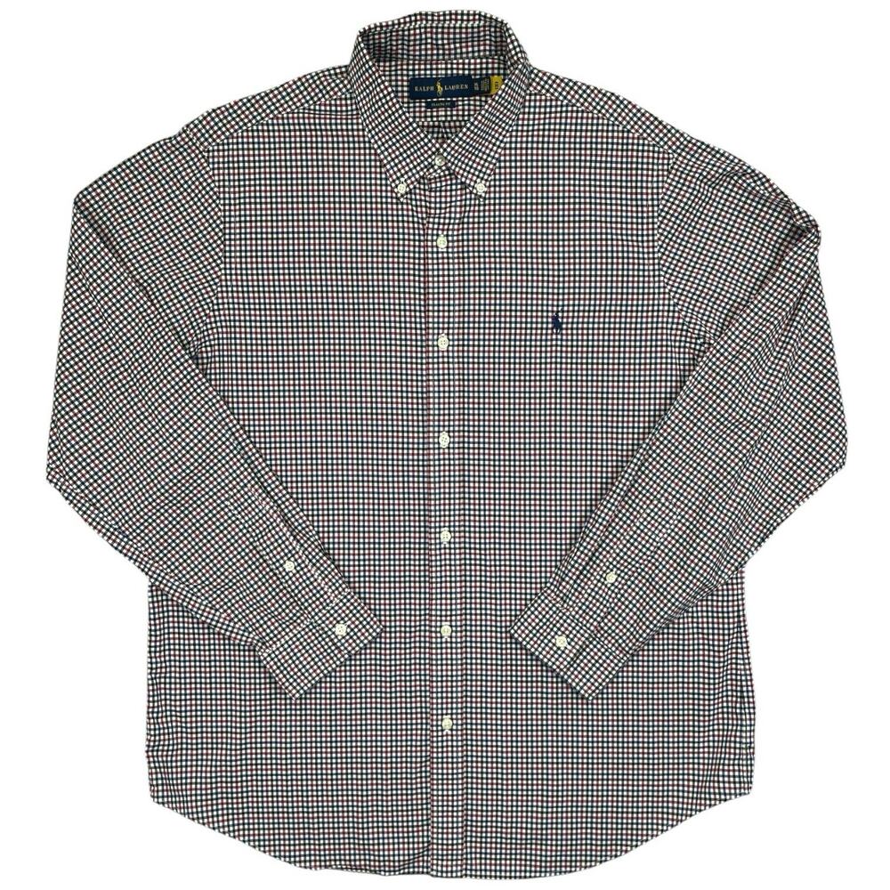 Polo Ralph Lauren XL Classic Fit Long Sleeve Micro Check Shirt Multicolor